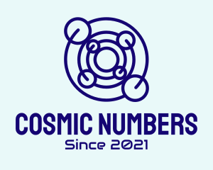 Cosmic Orbit Planet logo design