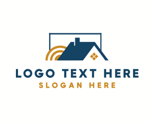 Residential - House Roof Real Estate logo design