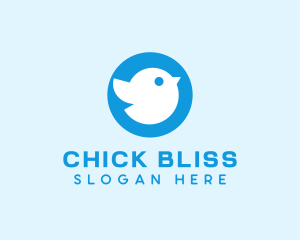 Chick - Cute Bird Daycare logo design