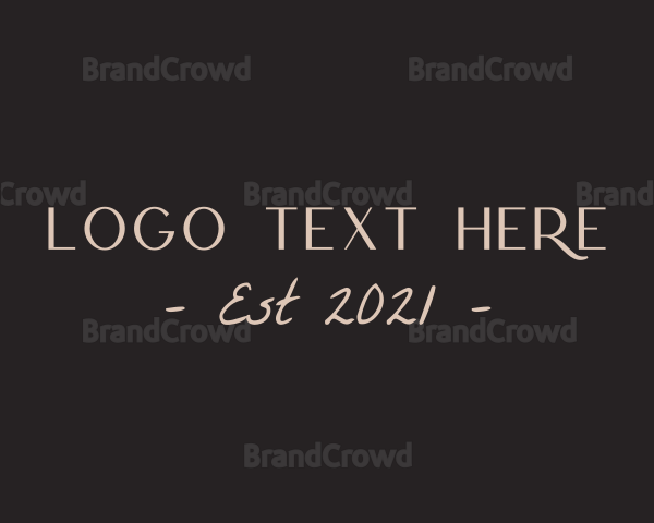 Beauty Style Text Logo