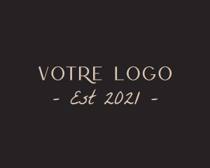 Wordmark - Beauty Style Text logo design