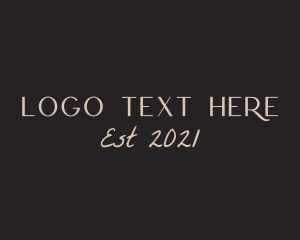 Villa - Beauty Style Text logo design