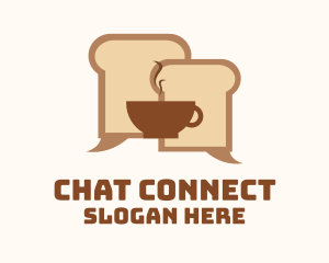 Chatting - Bread Cafe Chat logo design