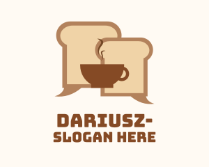 Brown - Bread Cafe Chat logo design