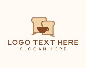 Chatting - Bread Cafe Chat logo design