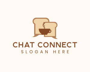 Chatting - Bread Cafe Chat logo design