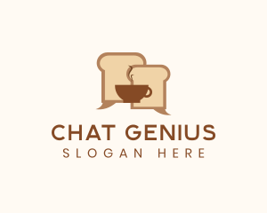 Bread Cafe Chat  logo design