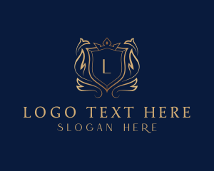 High End - Elegant Fashion Shield logo design