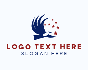 Veteran - American Eagle Bird logo design