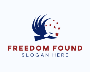 Independence - American Eagle Bird logo design