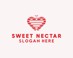 Sugar Cane Heart  logo design