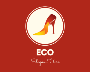 Fire Stiletto Heel Logo