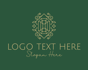 Outline - Decorative Emerald Diamond logo design