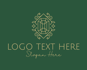 Star - Decorative Emerald Diamond logo design