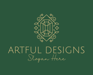 Decorative Emerald Diamond logo design