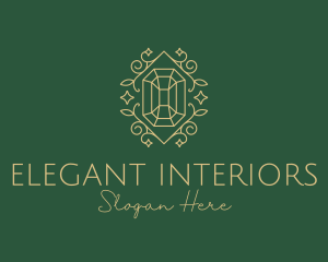 Decorative Emerald Diamond logo design