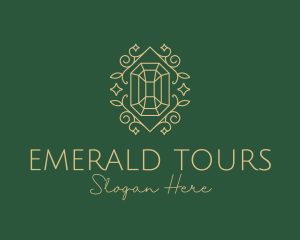 Decorative Emerald Diamond logo design