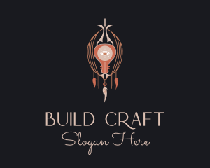 Macrame Eye  Craft logo design