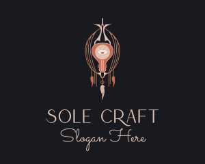 Native Macrame Eye  logo design