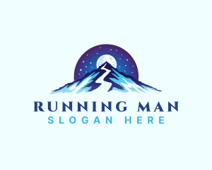 Mountain Peak Trail Moon Logo