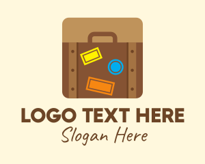 Backpacker - Travel Luggage App logo design
