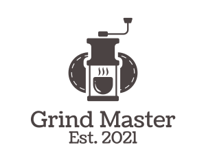 Manual Coffee Grinder logo design