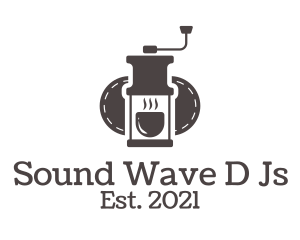 Brew - Manual Coffee Grinder logo design