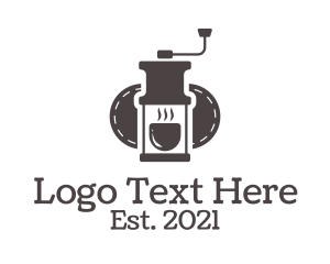 Brewery - Manual Coffee Grinder logo design