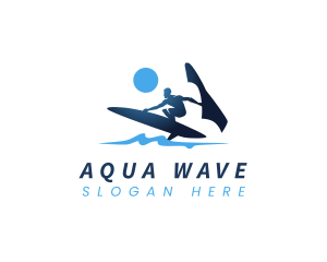 Ocean Foil Surfing logo design