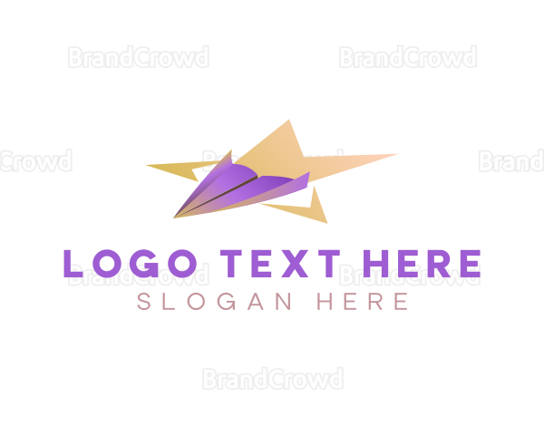 Paper Plane Star Logo