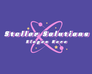 Universe - Star Galaxy Orbit logo design