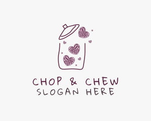 Sweet - Heart Cookie Jar logo design