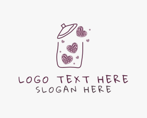 Bread - Heart Cookie Jar logo design