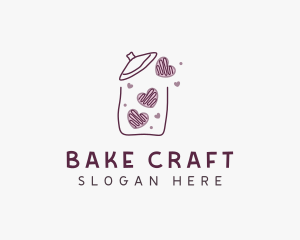 Heart Cookie Jar logo design