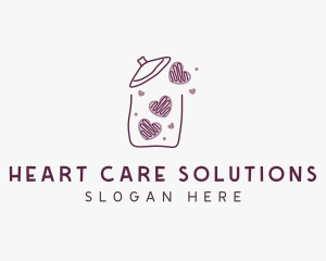 Heart Cookie Jar logo design