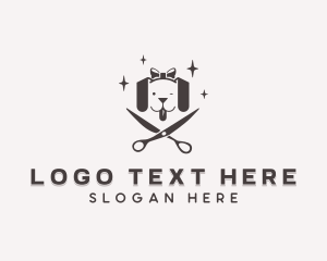 Sunglasess - Dog Scissor Pet Care logo design