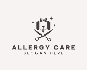 Dog Scissor Pet Care logo design