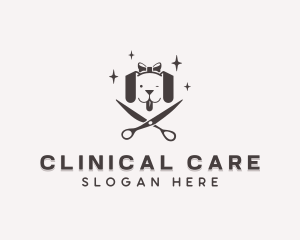 Dog Scissor Pet Care logo design