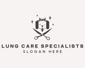 Dog Scissor Pet Care logo design