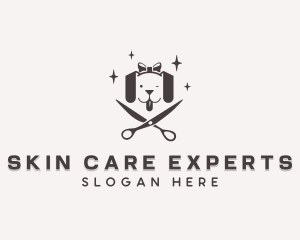 Dog Scissor Pet Care logo design