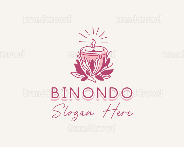 Candle Light Floral Logo