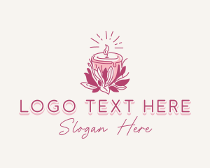 Floral - Candle Light Floral logo design