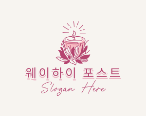 Candle Light Floral logo design