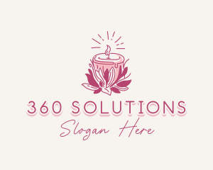 Candle Light Floral logo design