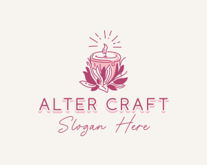 Candle Light Floral logo design