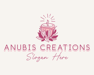 Candle Light Floral logo design