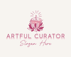 Candle Light Floral logo design