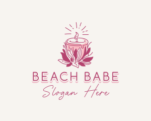 Candle Light Floral logo design