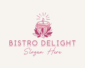 Candle Light Floral logo design