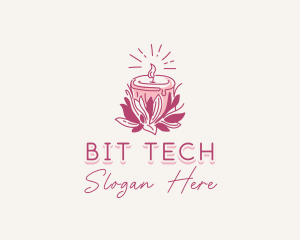 Candle Light Floral logo design